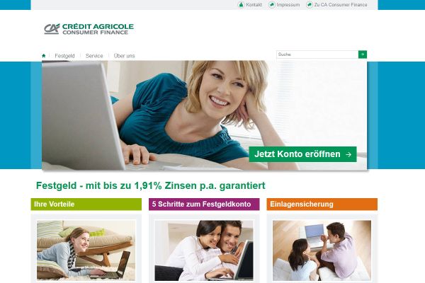 Credit Agricole Consumer Finance Festgeld