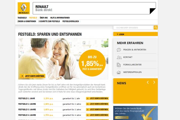 Renault Bank Festgeld